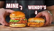 Making The Wendy's Spicy Chicken Sandwich At Home | But Better