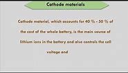 Cathode materials for Lithium ion Battery