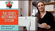How to Use the Kenmore Buttonholer on a 158 series Sewing Machine - Gear Plate Style