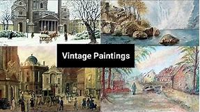 Vintage Paintings | Exploring Old Beautiful Paintings | Rare and Unseen Paintings | Vintage Footage