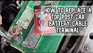 How to replace a top post car battery cable terminal DIY video #batteryterminal #battery #terminal
