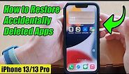 iPhone iOS 15: How to Restore Accidentally Deleted Apps from the Home Screen