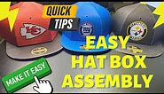 Quick & Easy Method to Assemble the DIY Baseball Hat Cap Gift Box. Full tutorial step by step.