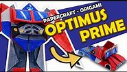 LEARN to MAKE AN AUTOBOT (OPTIMUS PRIME) Paper Craft that TRANSFORMS!