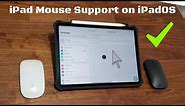 iPadOS (iOS 13) running on iPad Pro - MOUSE SUPPORT ENABLED