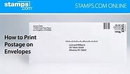 How to Print Postage on Envelopes with Stamps.com Online