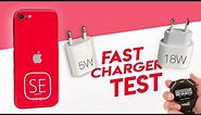 iPhone SE Fast Charging Test (18W)