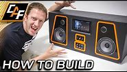 How to Make: STEREO BOOMBOX! I turned OLD Audio Gear into a sound system!