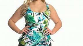 Maxine Plus Size Palm Beach Swimdress | SwimOutlet.com