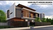 4000 sq ft House Design India | INTERIOR & EXTERIOR (50x90 feet)