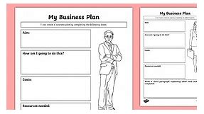 My Business Plan Worksheet