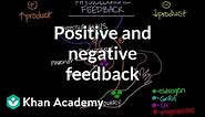 Physiological concept of positive and negative feedback | Behavior | MCAT | Khan Academy