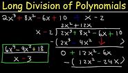 Long Division With Polynomials - The Easy Way!