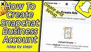 How To Make A Business Snapchat Account | Snapchat For Business