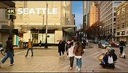 [4k HDR] SEATTLE City Walk: DOWNTOWN Virtual Tour - 7th to Westlake - USA Travel Video