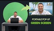 Portable Green Screen Background Attachment for Desk Chairs