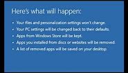 Windows 8: Refresh your PC