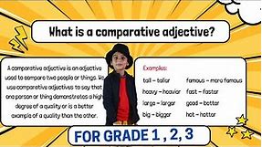 Comparative Adjectives ︳English for Kids ︳Grammar for Kids