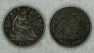 1878-P Seated Liberty Silver Half Dollar Type 5 Philadelphia Mint: U.S. Coins