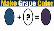 How To Make Grape Color What Color Mixing To Make Grape