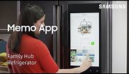 How to use the Memo App on Your Family Hub Refrigerator | Samsung US