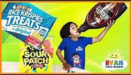 GIANT CANDY CHALLENGE! World's Biggest Candy magic transform Family Fun Taste Test