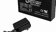 Mighty Max Battery 6V 7Ah Battery Replacement for Exide 153302004 + 6V Charger