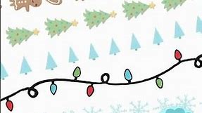 Christmas clipart borders for Christmas cards, holiday invitations, and winter newsletters! 🎄❄️