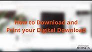 How To Download and Print Digital Downloads (Printables) From Etsy