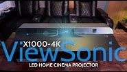 NEW ViewSonic X1000-4K LED Projector with Incredible Soundbar Full Review