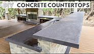 Concrete Countertops! How to Pour In Place | Outdoor Kitchen Part 6