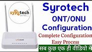 How to Configure Syrotech modem | syrotech single band router configuration | Complete Configuration