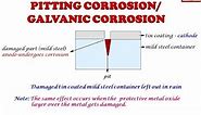 How does Pitting corrosion occur? /Localised corrosion: Electrochemical corrosion
