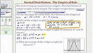 Ex 2: Normal Distribution - Use the Empirical Rule