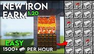 NEW Minecraft 1.20 IRON FARM TUTORIAL | 1500+ Iron Per Hour - Easy and Efficient