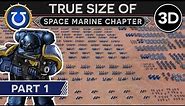 True Size of a Space Marine Chapter [999.M41] (Part 1) 3D Documentary