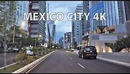 Skyscraper Sunset - Mexico City 4K - Driving Downtown