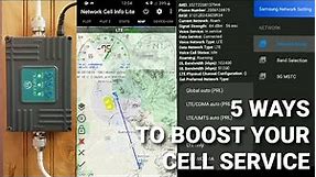 Boost Your Cell Phone Signal: 5 Ways to Improve Data Service! (Anntlent 4-Band 4G / LTE Booster)
