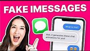 Fake iMessage Generator - FREE!