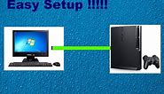 How to connect PS3 to computer monitor or (laptop screen) Very easy setup!!!!