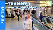 TRANSFER AT AMSTERDAM Airport Schiphol - Walking through the Airport to a Connection Flight