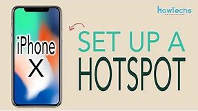 iPhone X - How to set up a Wifi Hotspot