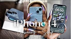 VLOGMAS: FROM ANDROID TO IOS, I GOT THE IPHONE 14 (256GB) BLUE, AESTHETIC UNBOXING AND SETUP