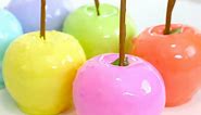 Rainbow Candy Apples