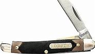 Old Timer 18OT Mighty Mite 4.7in Stainless Steel Traditional Folding Pocket Knife with 2in Clip Point Blade, Nickel Silver Bolsters, and Sawcut Handle for Whittling, Hunting, Camping, EDC, and Outdoor