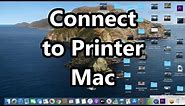 MacBook How to Connect to Wireless Printer