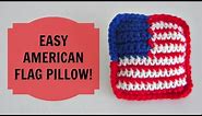 How to Crochet an American Flag Pillow