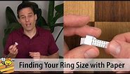 How to Find Your Ring Size at Home Using a Sheet of Paper - LDS Honey