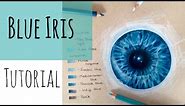 Drawing Realistic Eyes: How To Draw A Blue Iris