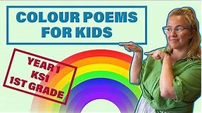 Colour Poems For Kids // Year 1 KS1 1st Grade Writing